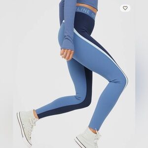 Aerie Gray and Green High-Rise Leggings